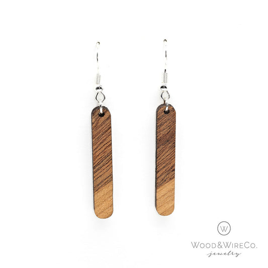 dipped looking earrings on hooks