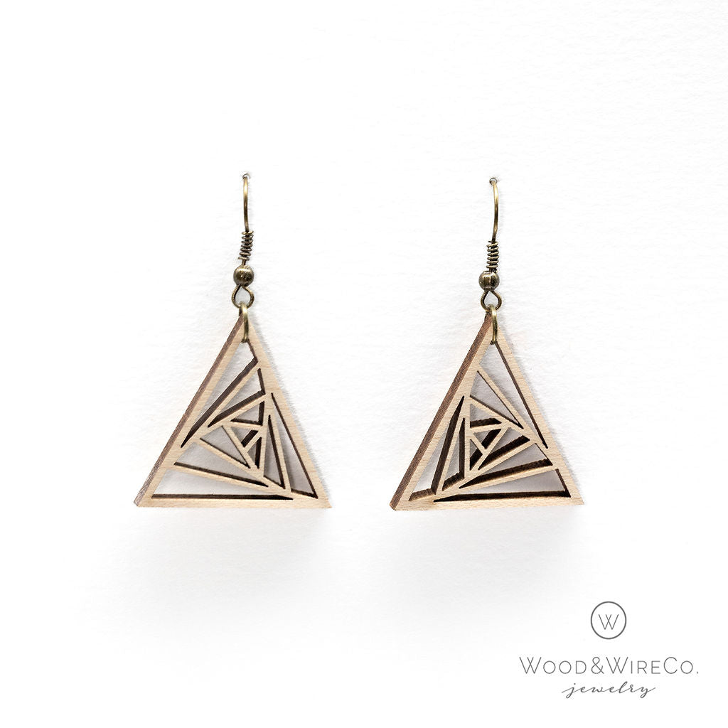 triangle earrings