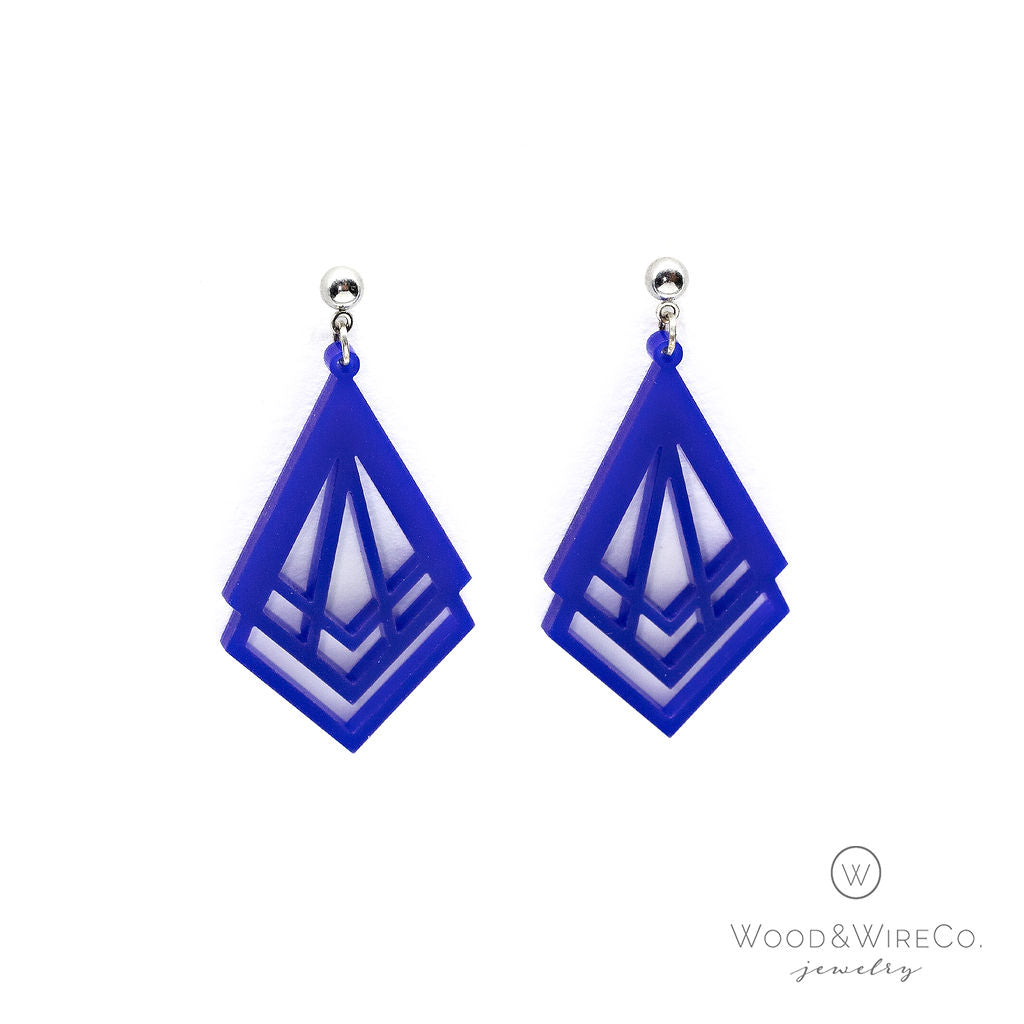 royal blue earrings